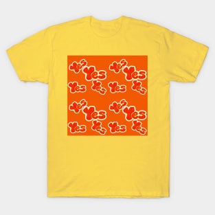 Yes Pattern T-Shirt